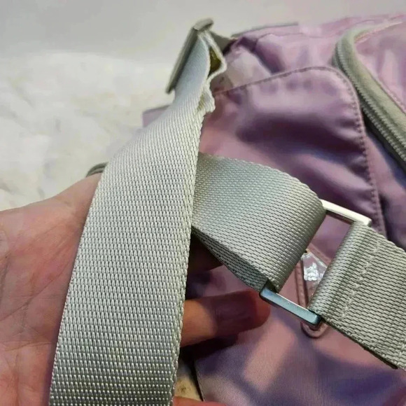 Prada Pink Nylon  and Gold leather Crossbody Shoulder Bag - Picture 11 of 16